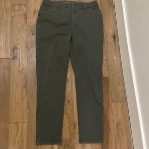 Chico’s Army Green Jeans